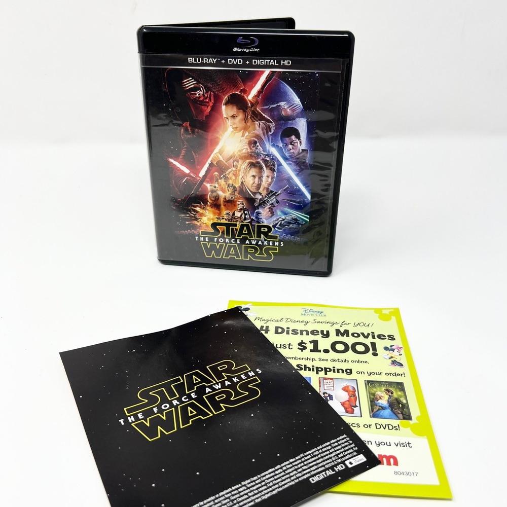 Star Wars The Force Awakens Blu-ray DVD Bonus Disc 3-Disc Combo Pack  2016